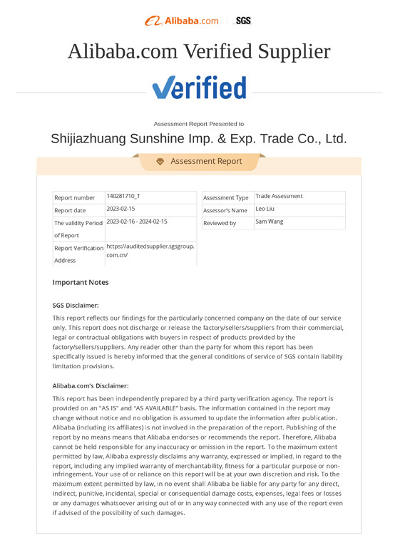 Verified supplier