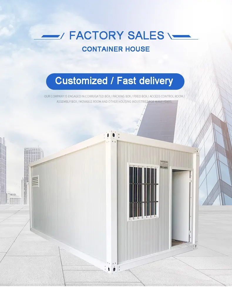 2023 luxury prefab modern 20ft 40ft flat pack container prefabric modular office assemble home ready made 1 bedroom house