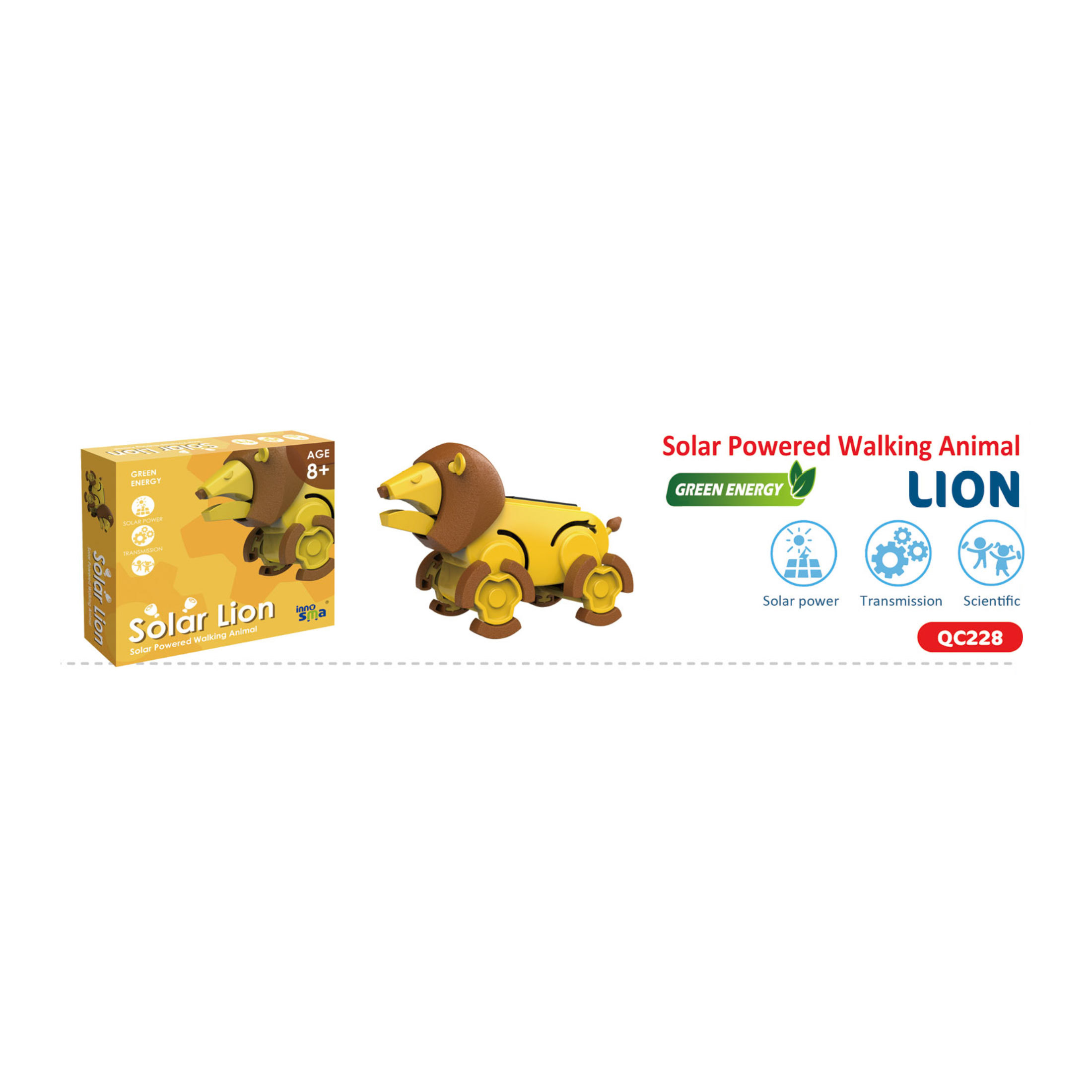 Solar Powered Walking Animal - Lion
