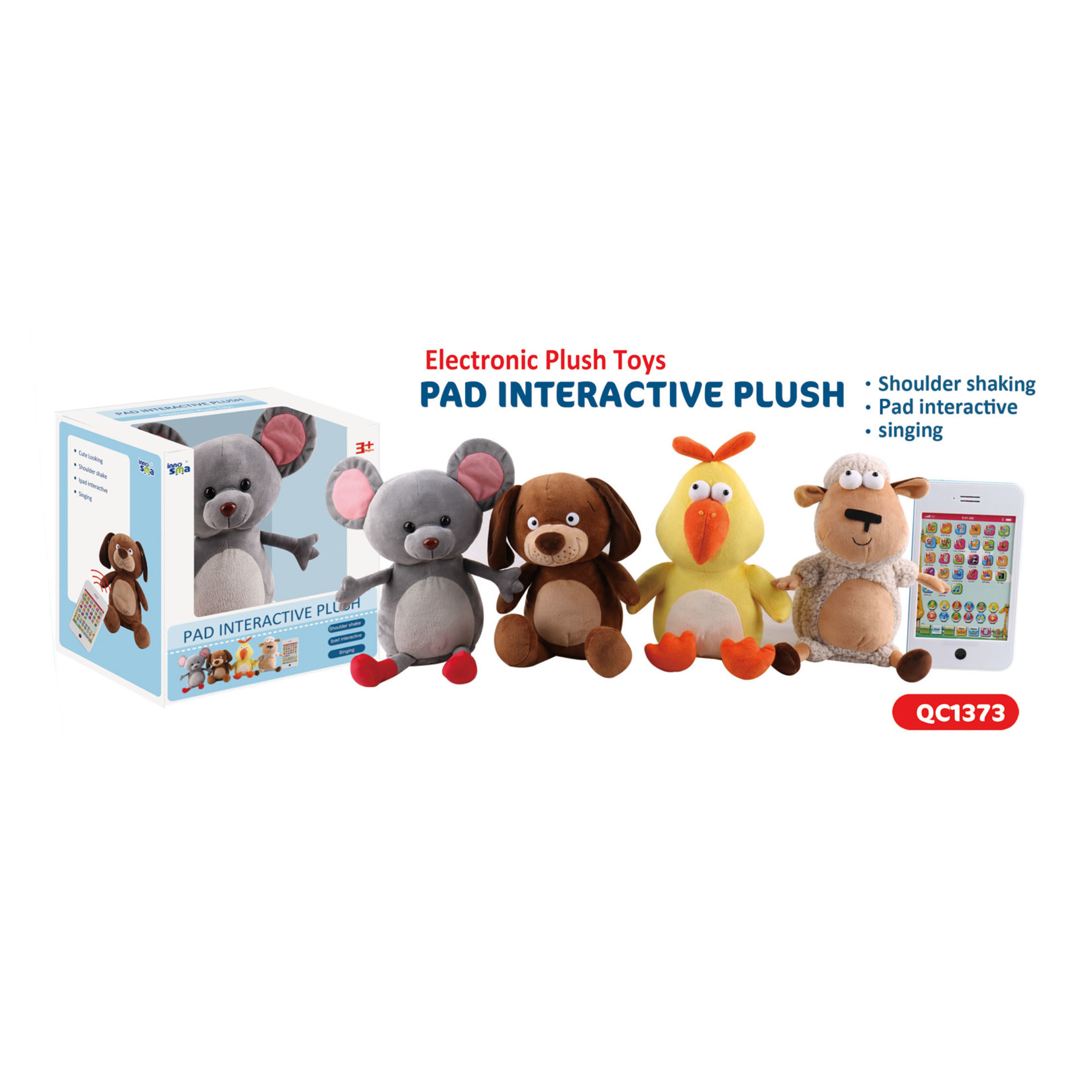 Electronic Plush Toys Pad Interactive Plush