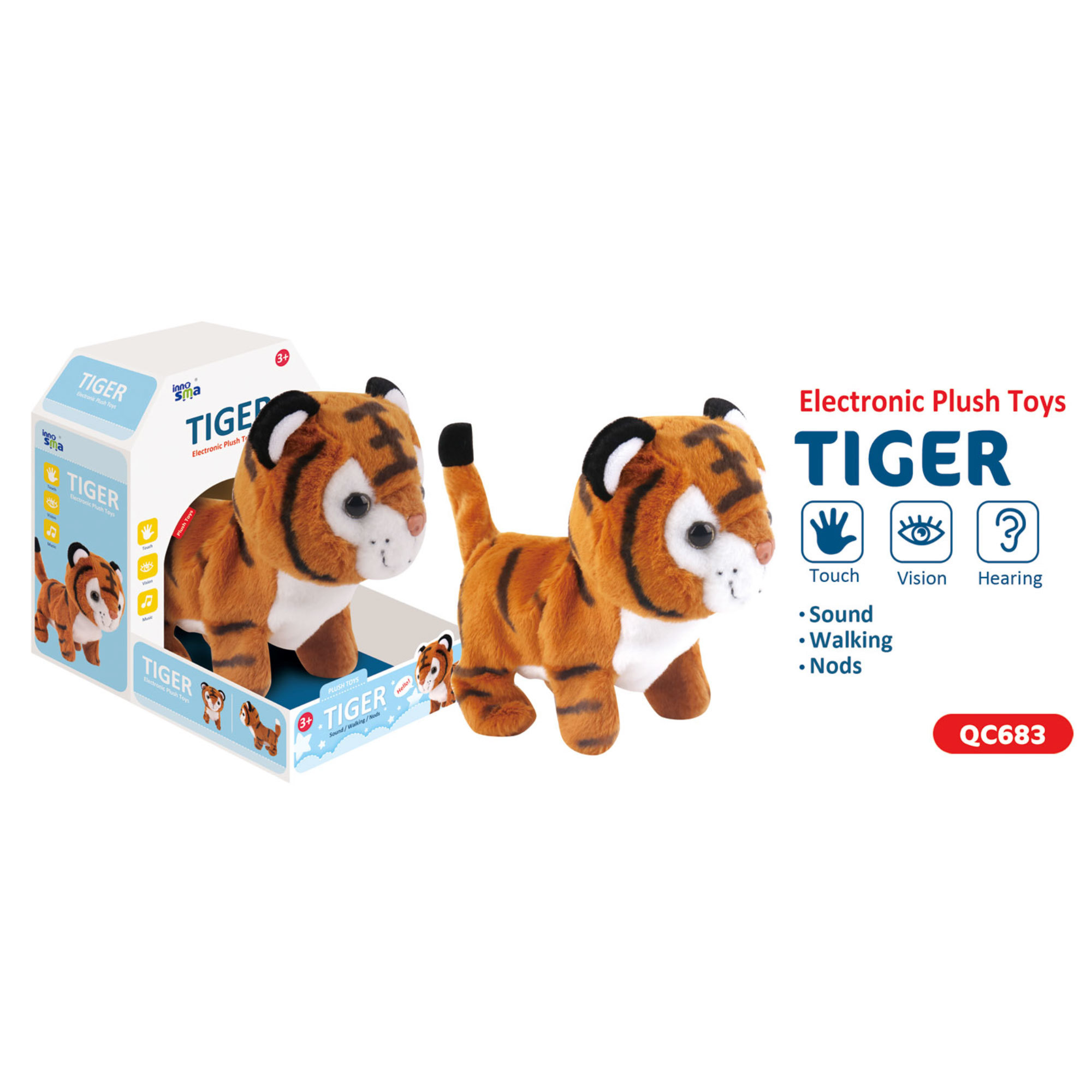 Electronic Plush Toys Tiger