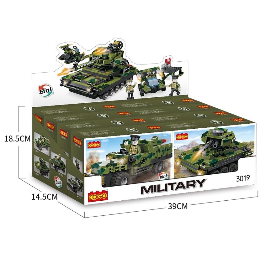 Puzzle Building Blocks/small Particles/military One to Three, Eight-in-one Series 90-116PCS