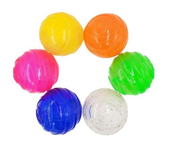 Durable Dog Chew Transparent Ball Natural Rubber Ball for Dog Training Chewing and Interactive Toy Clean Teeth