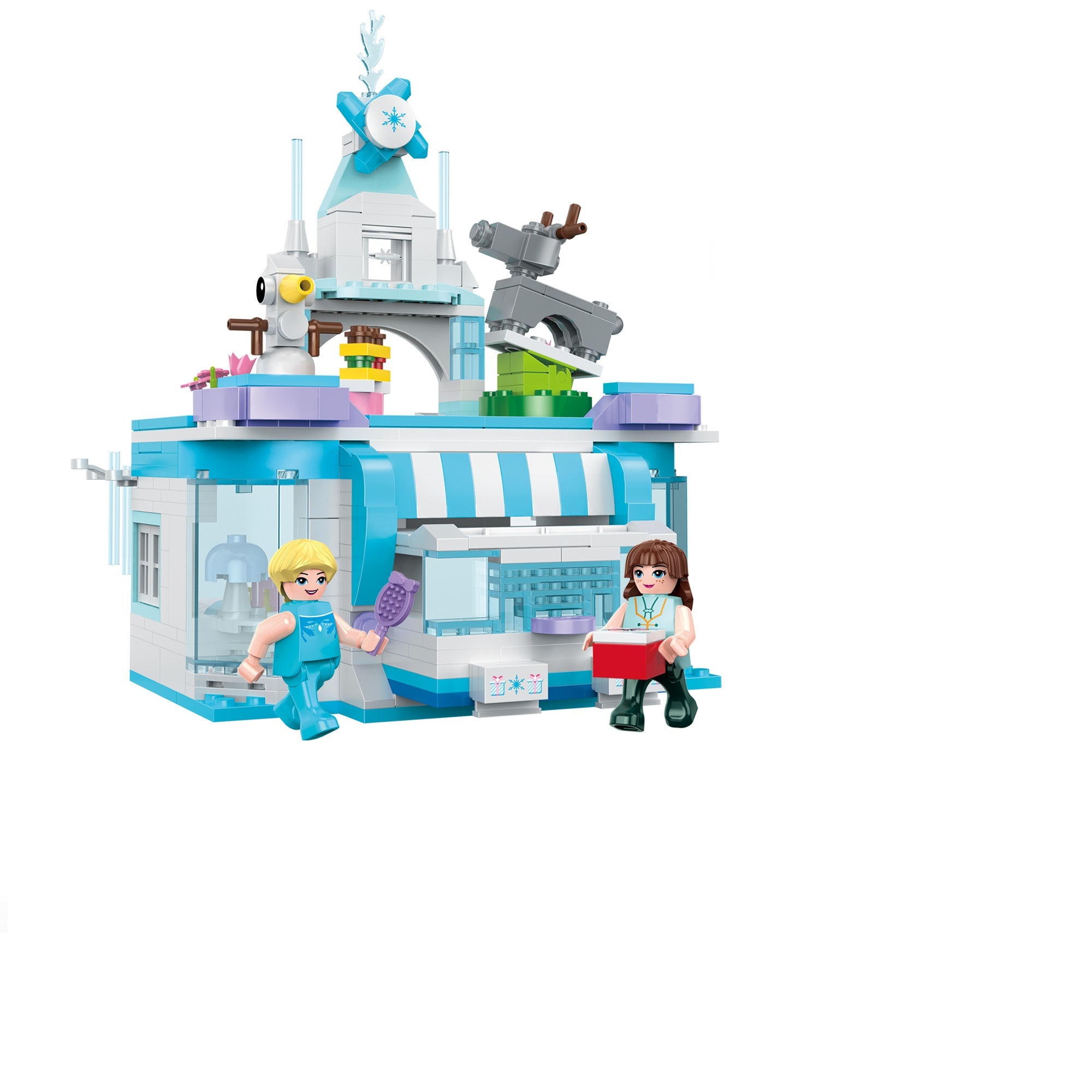 Puzzle Building Blocks/small Particles/new Girl Series Creative Four-in-one Jewelry Box 648PCS