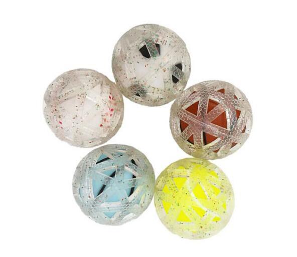 Durable Transparent Sports Mesh Ball Dog Chew Ball Natural Rubber Ball for Dog Training Chewing and Interactive Toy Clean Teeth