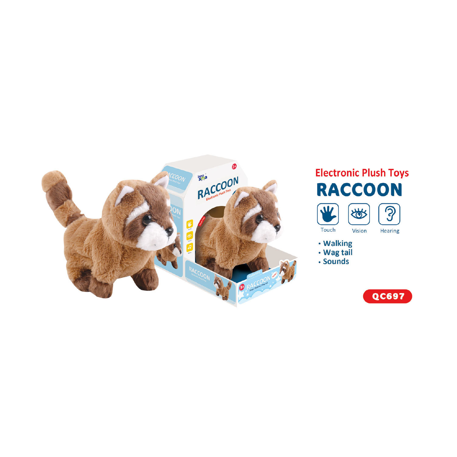 Electronic Plush Toys Raccoon