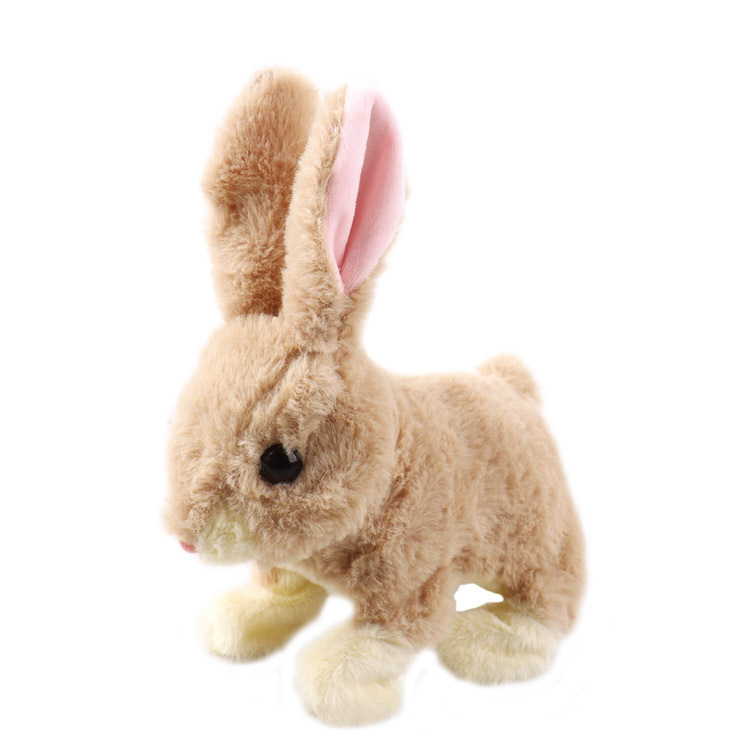 Electronic Plush Toy Juguetes Stuffed Animal Toys Children Toys Interactive Jumping Rabbit for Kids Music Plush Lovely Gift