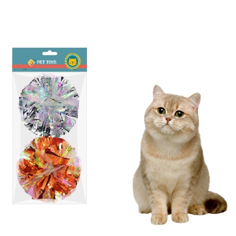 Cat Paper Ball Crepe Ball Products Interactive Toy Flash Paper Ball