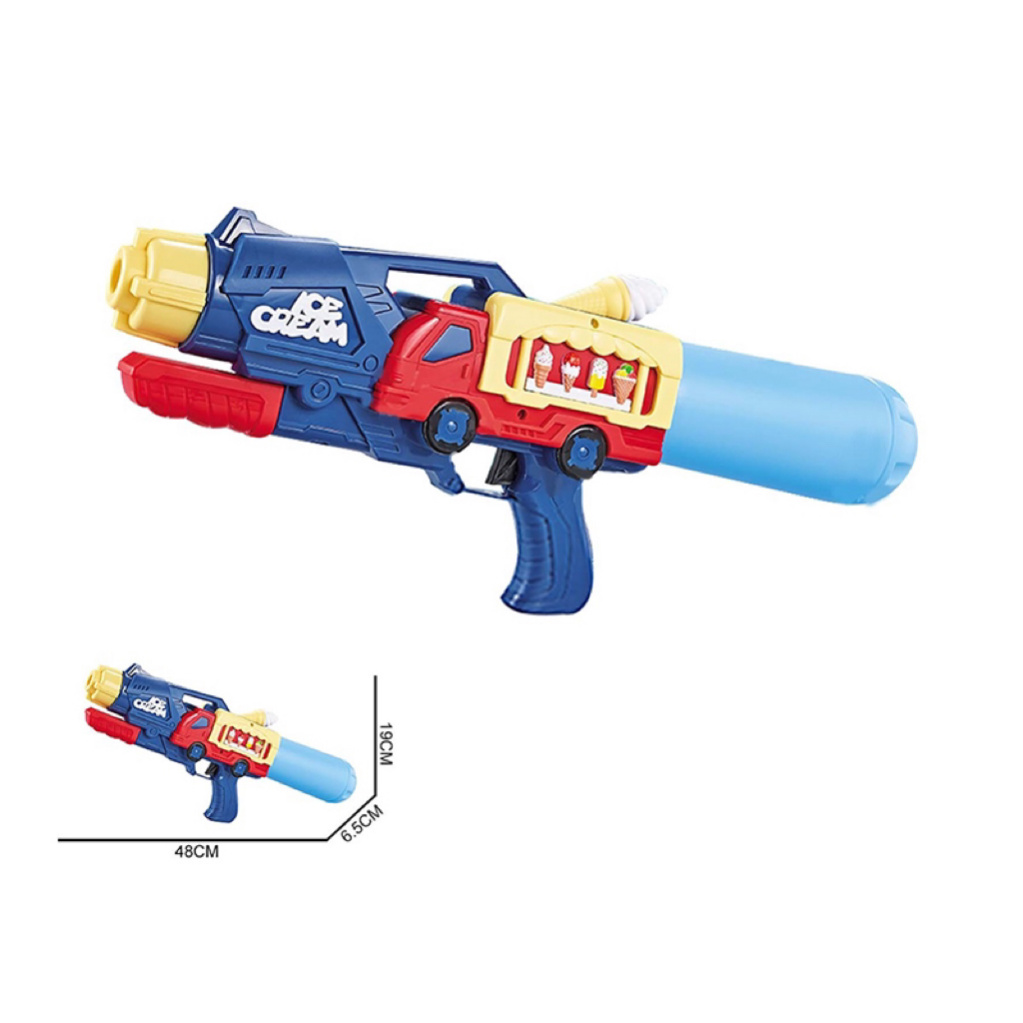 Pump Water Gun Water: 710ml  Color:pink Blue Summer Toy High Capacity Water Gun