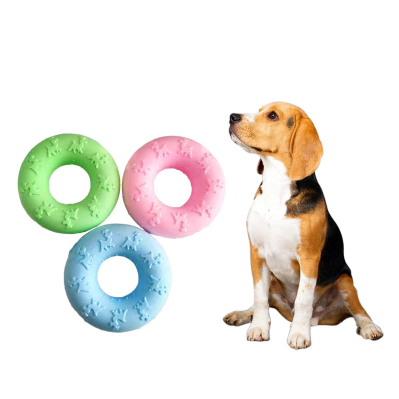 Durable Rope with Bone Shape Dog Chew Toy Natural  Bone Shape Rubber Toy for Dog Training Chewing Interactive Toy Clean Teeth