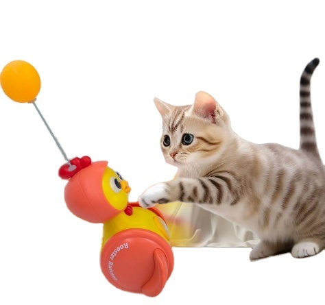 Pets Toys and Accessories Pet Toys Hot Selling Tumbler Cat Self-relief Artifact Cat Stick Feather Stick Kitten Cat Pet