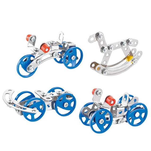 DIY Metal Puzzle Assembly Kit 3 in 1 Car Toys Educational Intelligence 3D Building Block Assemble