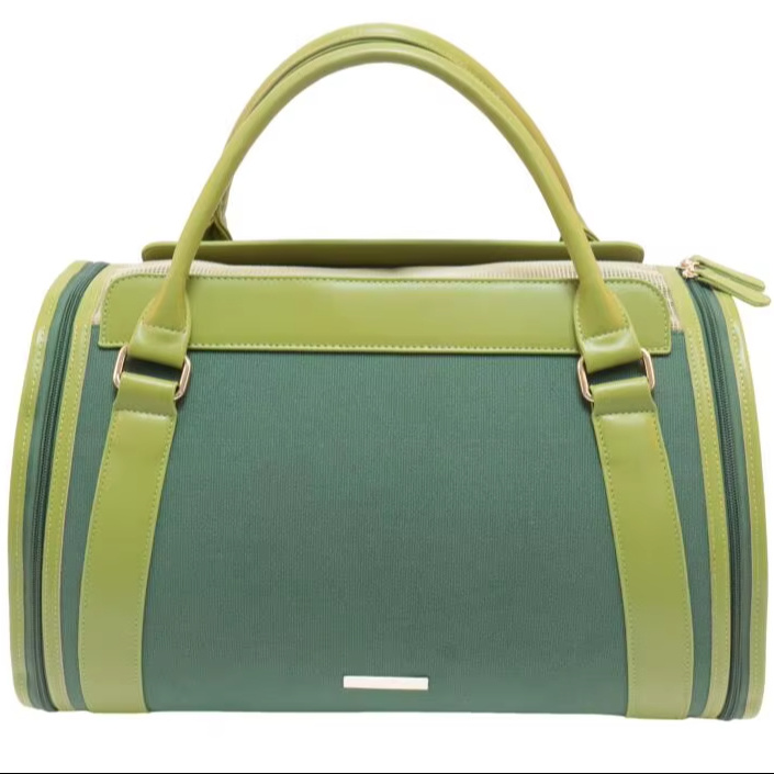 Summer Cool Pet Carrying Bag Outing Bag Dog Cat Small Animal Mesh Materials PU Elegance Weighing Strength