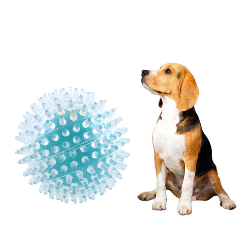 Durable Glow-in-the-dark Dog Chew Ball Natural Rubber Ball for Dog Training Chewing and Interactive Tug Ball Toy Clean Teeth