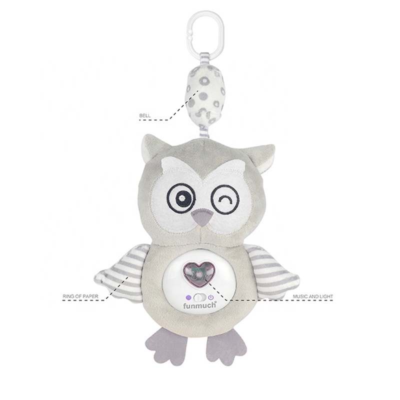 Musical Baby Crib Mobile Animals Soother Toy for Crib Hanging Shantou Toy Electronic Plush Toy