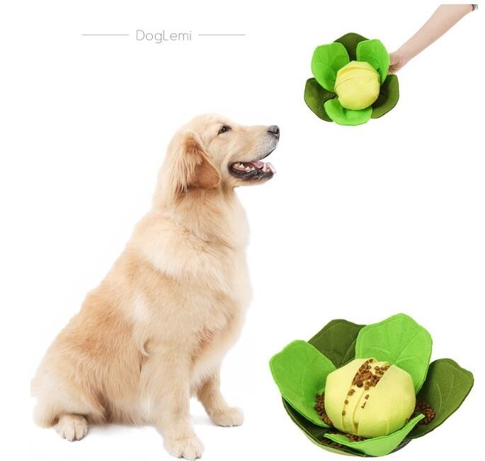 Cabbage Dog Toy Sniff Dog Training Toy IQ Dog Training Play Sniff Pet Supplies Puzzle