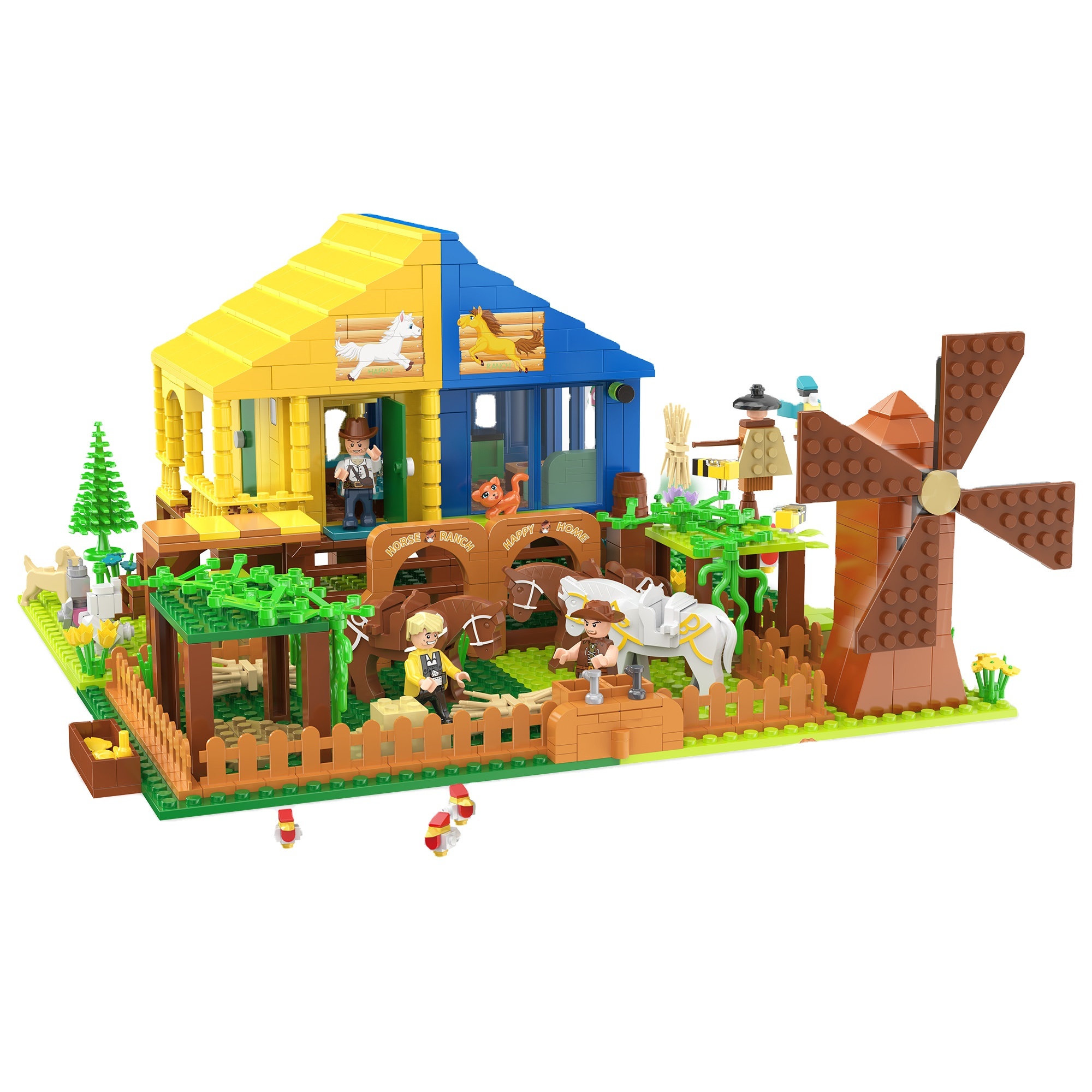 Puzzle Building Blocks/farm Series/ranch 923PCS