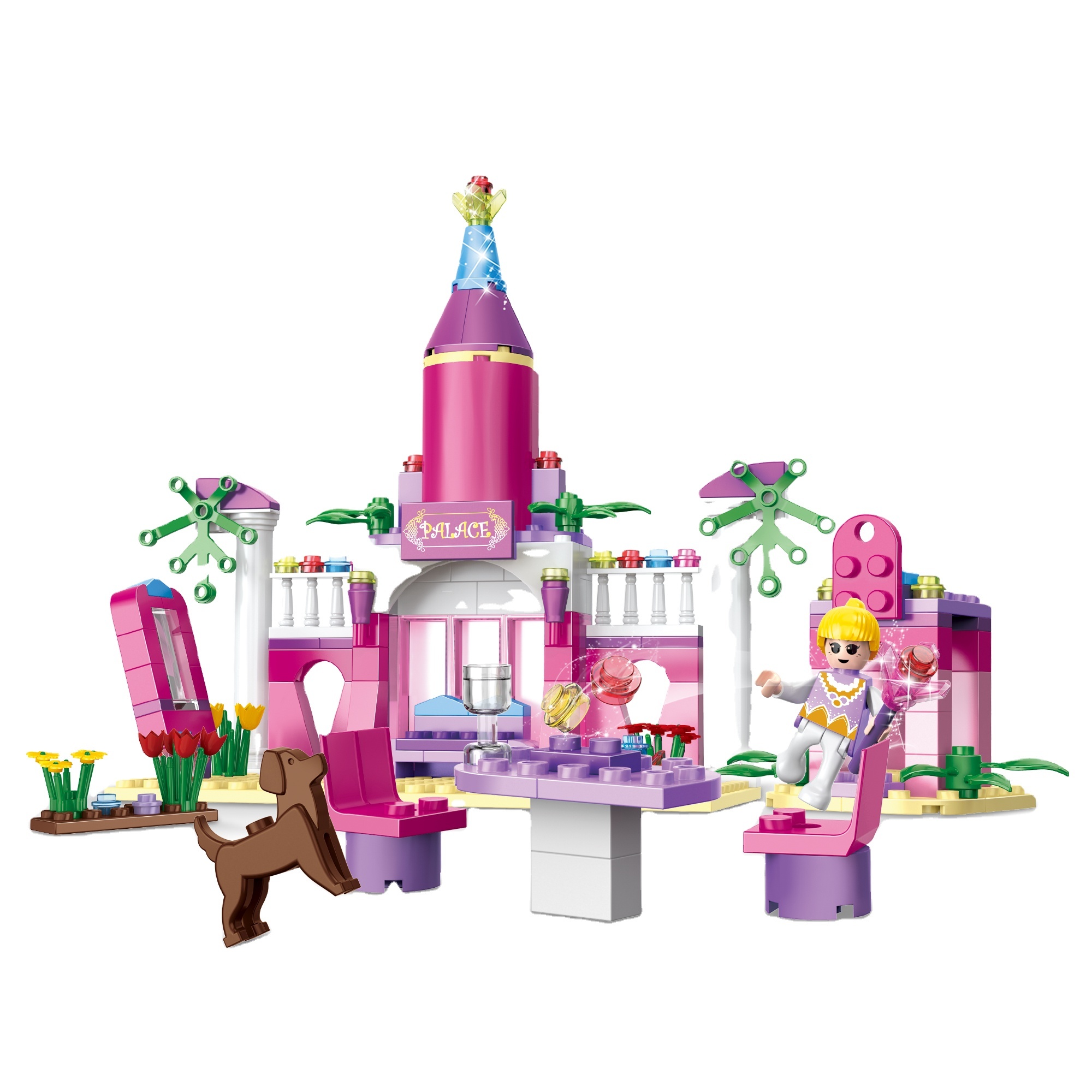 Puzzle building blocks/small particles/new girl series-princess/178PCS