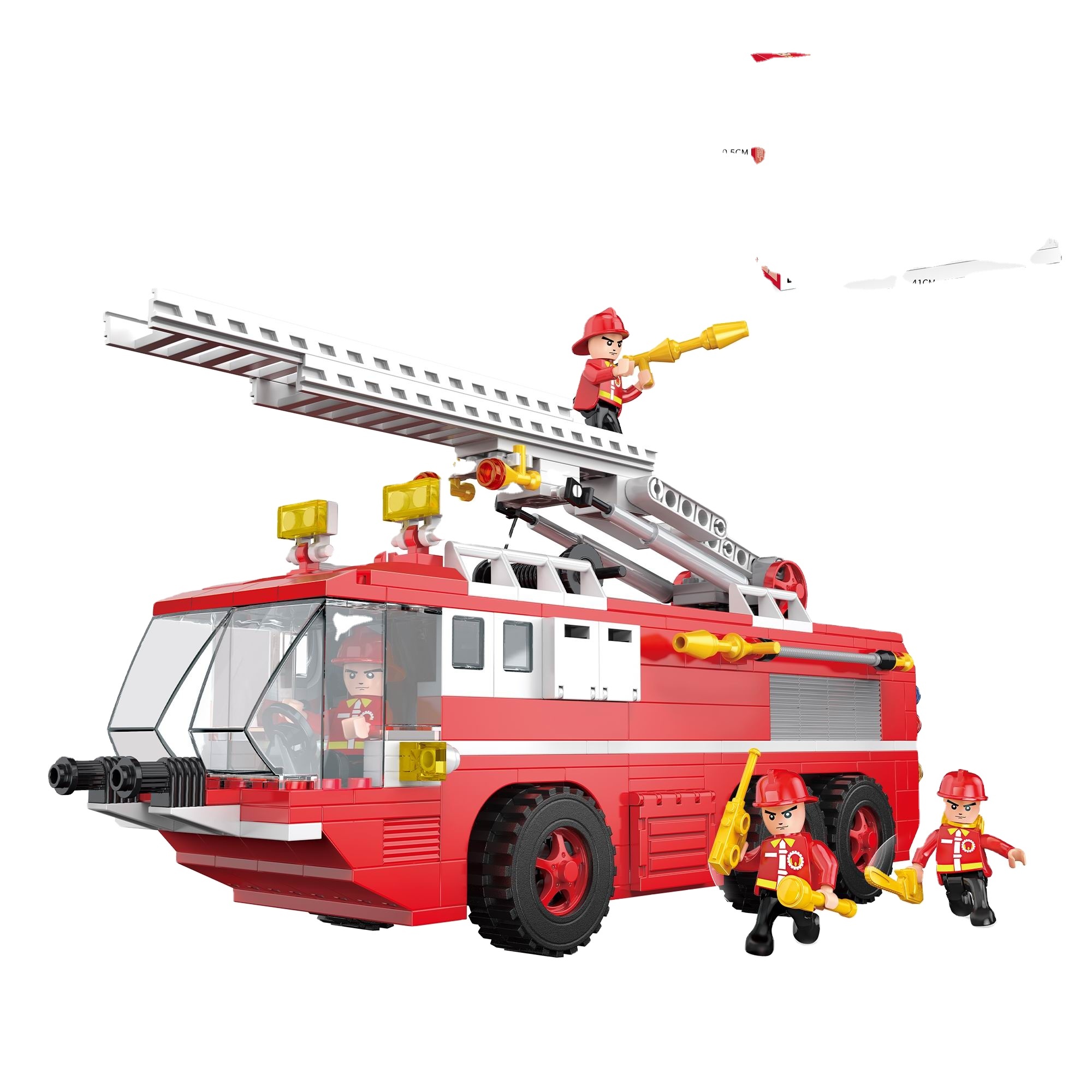 Puzzle building blocks/small particles/fire truck/424PCS