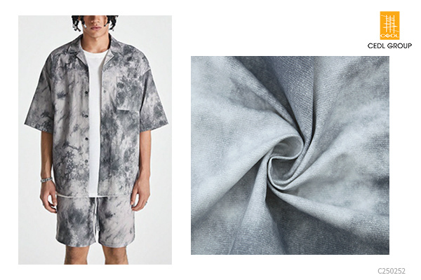 Summer Fashion Breathable 100% Cotton Printed Soft Stylish Shirts Fabric