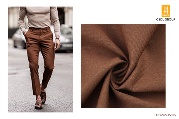 Accept Customized High Quality Wool Polyester Acetate Blended Woven Stretch Satin Fabric for Men's Suits Pant Fabric