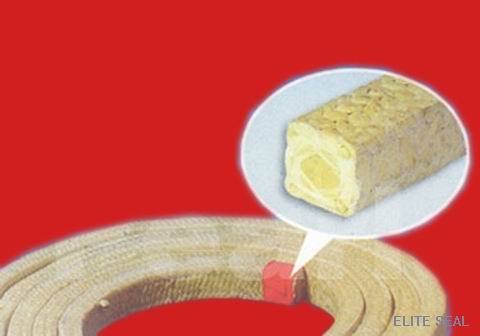 Pure aramid fiber impregnated PTFE packing