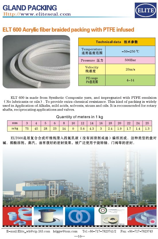 Acrylic fiber packing
