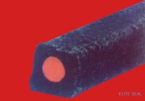 Silicone resin core carbonized fiber packing