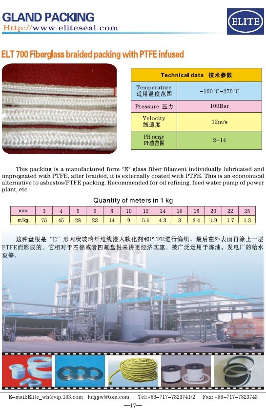 Glass fiber packing