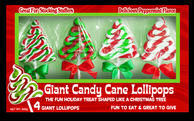 Large Candy Cane box