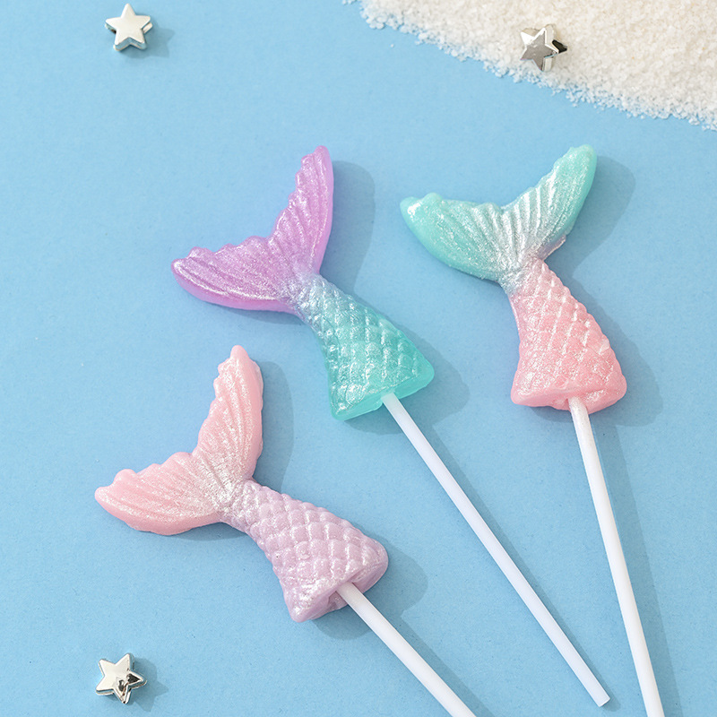 Fruit flavored creative mermaid lollipop