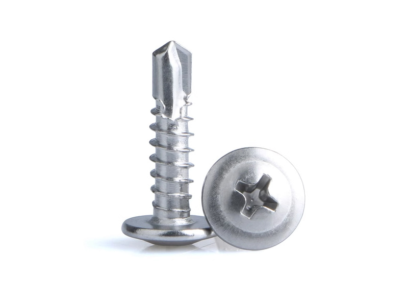 Round head screw with tail