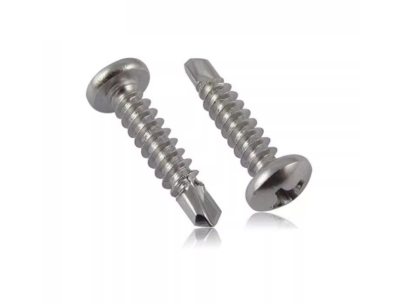Round head screw with tail