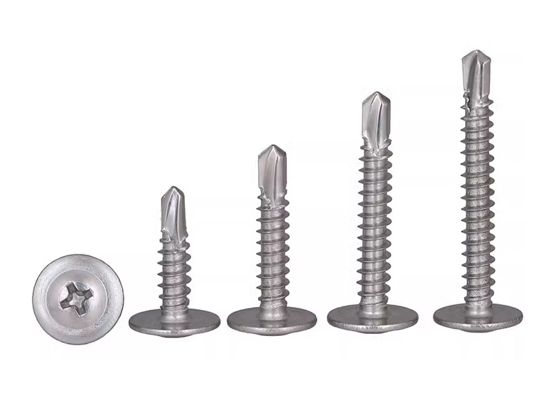 Round head screw with tail
