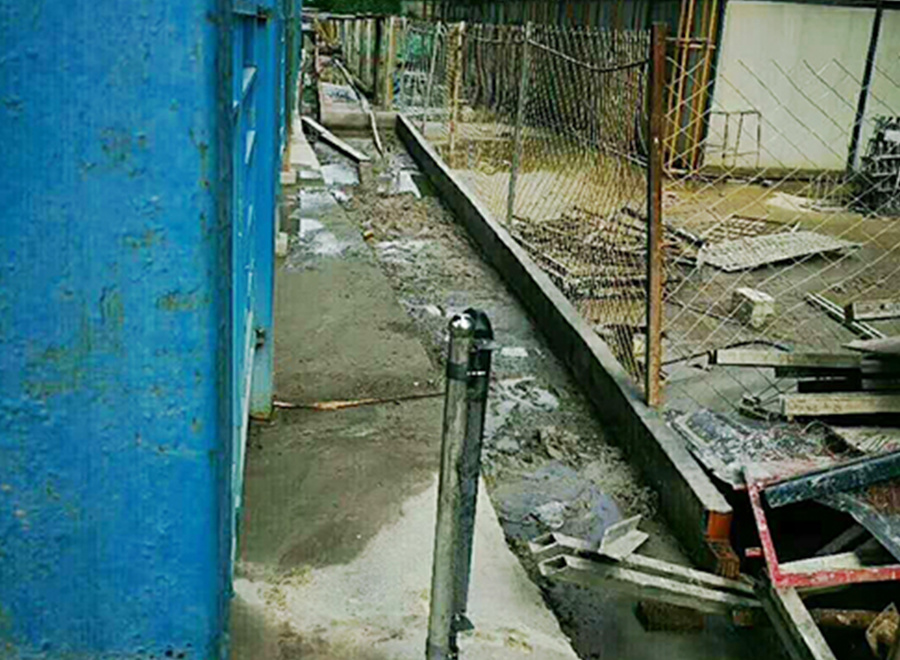 杭州某建筑工地危險區域防范