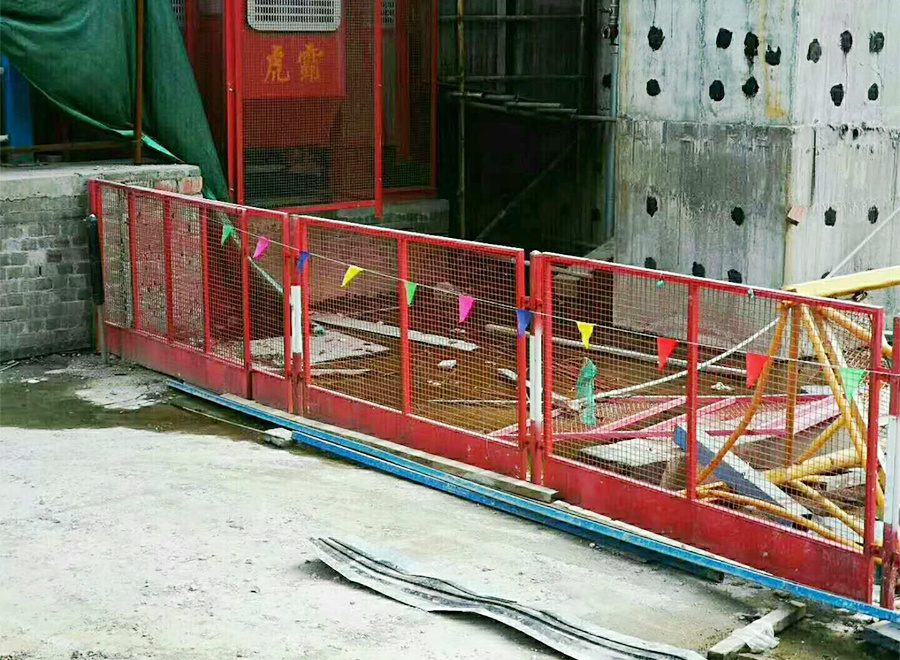 杭州某建筑工地危險區域防范