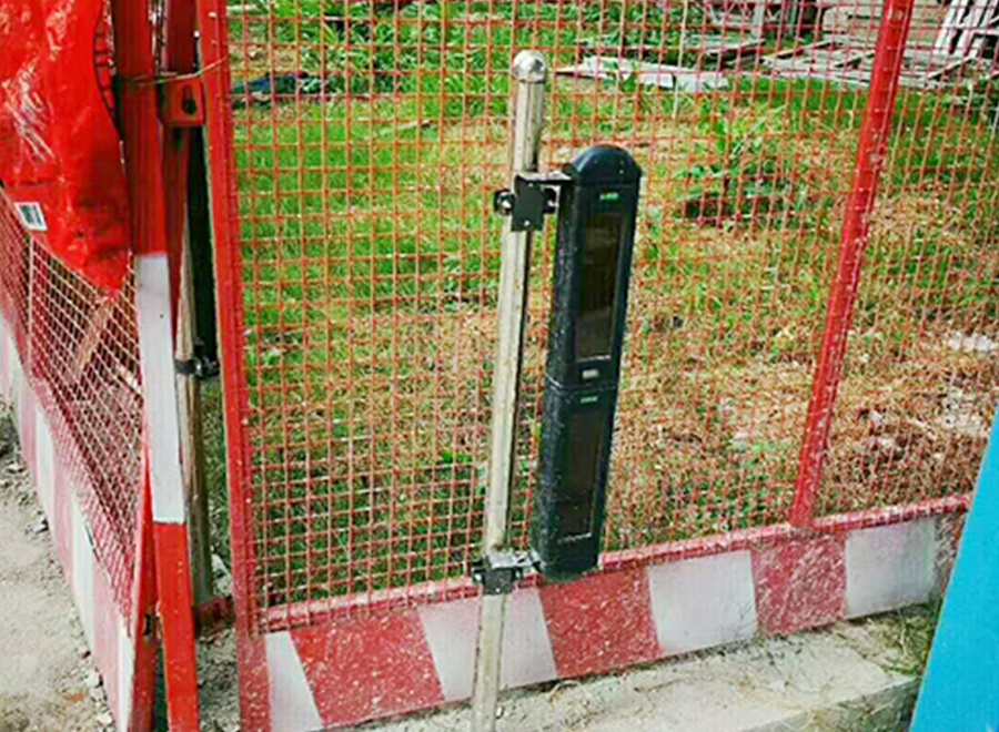 杭州某建筑工地危險區域防范