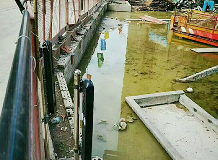 杭州某建筑工地危險區域防范