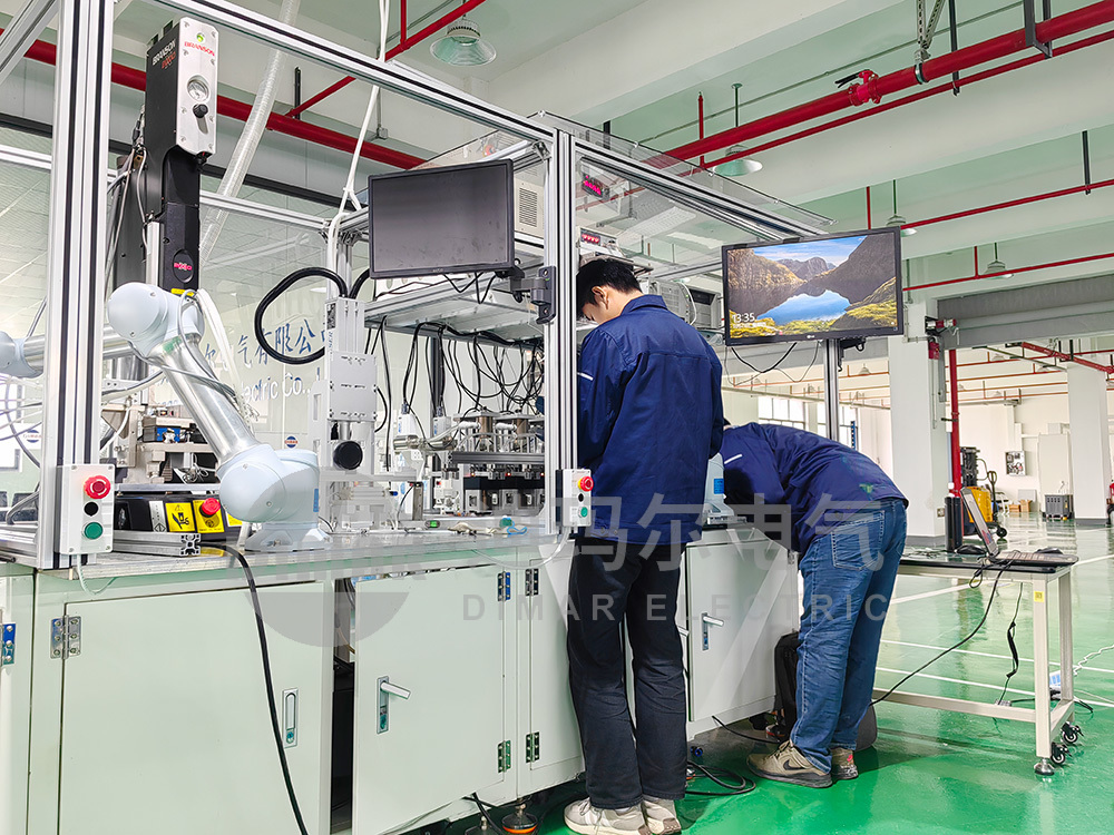 Electromagnetic valve automatic production line