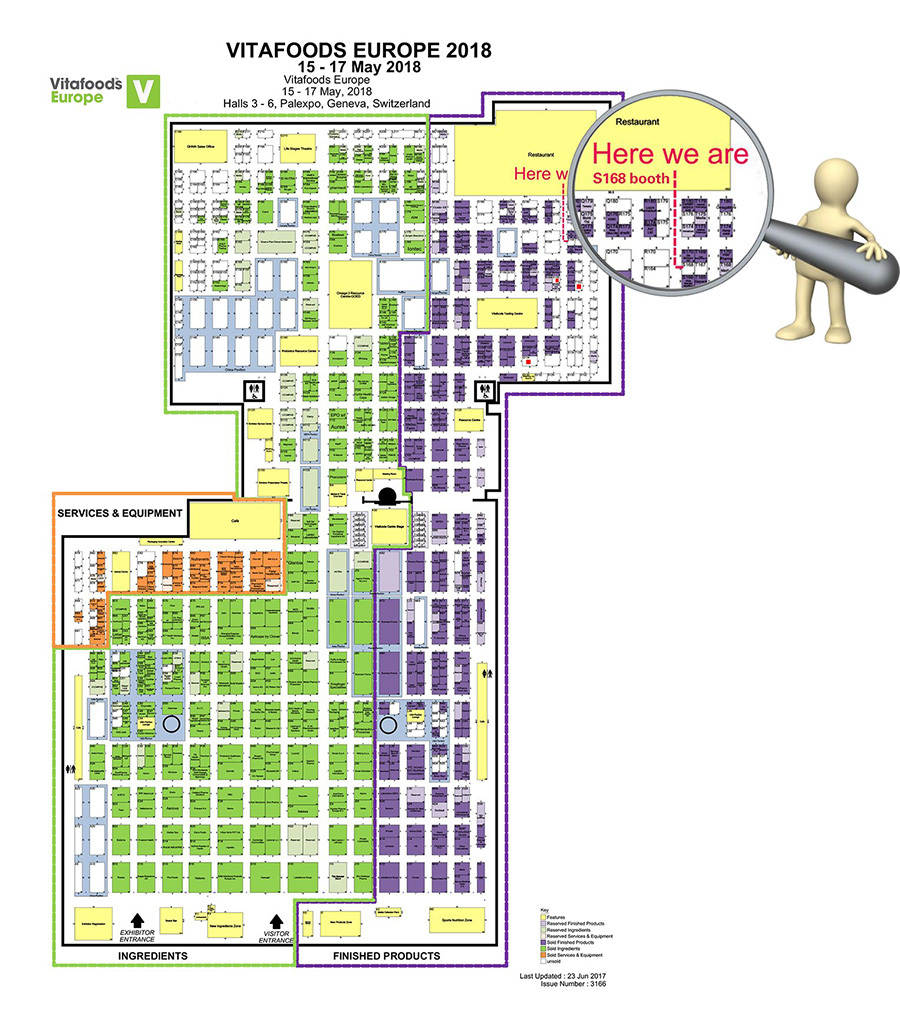 In 2018 vitafood Europe make an appointment with you