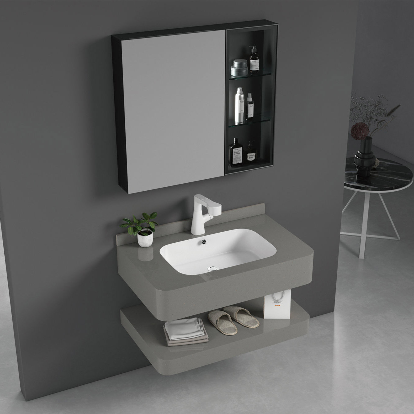 219-80 intelligent mirror cabinet