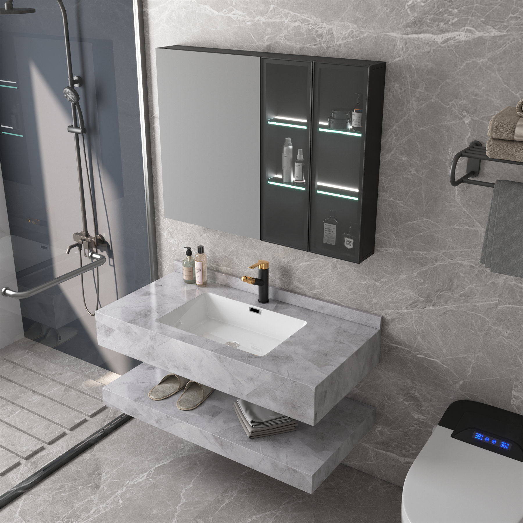 519-100 Intelligent Mirror Cabinet
