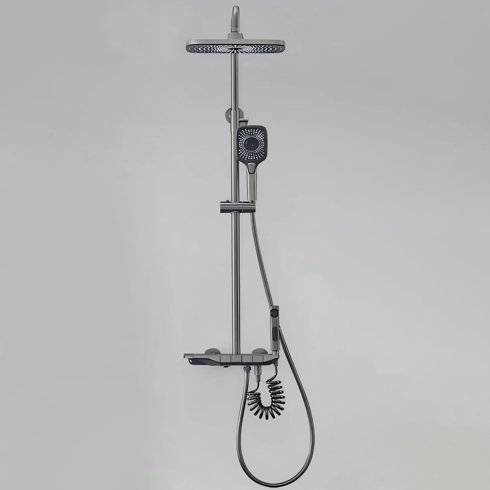 KASI Rain Shower System Shower Faucet Set Chrome for Bathroom