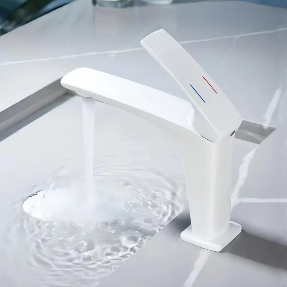 New Designer Deck Mounted Wash Sink Taps Bathroom Mixer Hot Cold Water Single Handle Multicolor Basin Faucet
