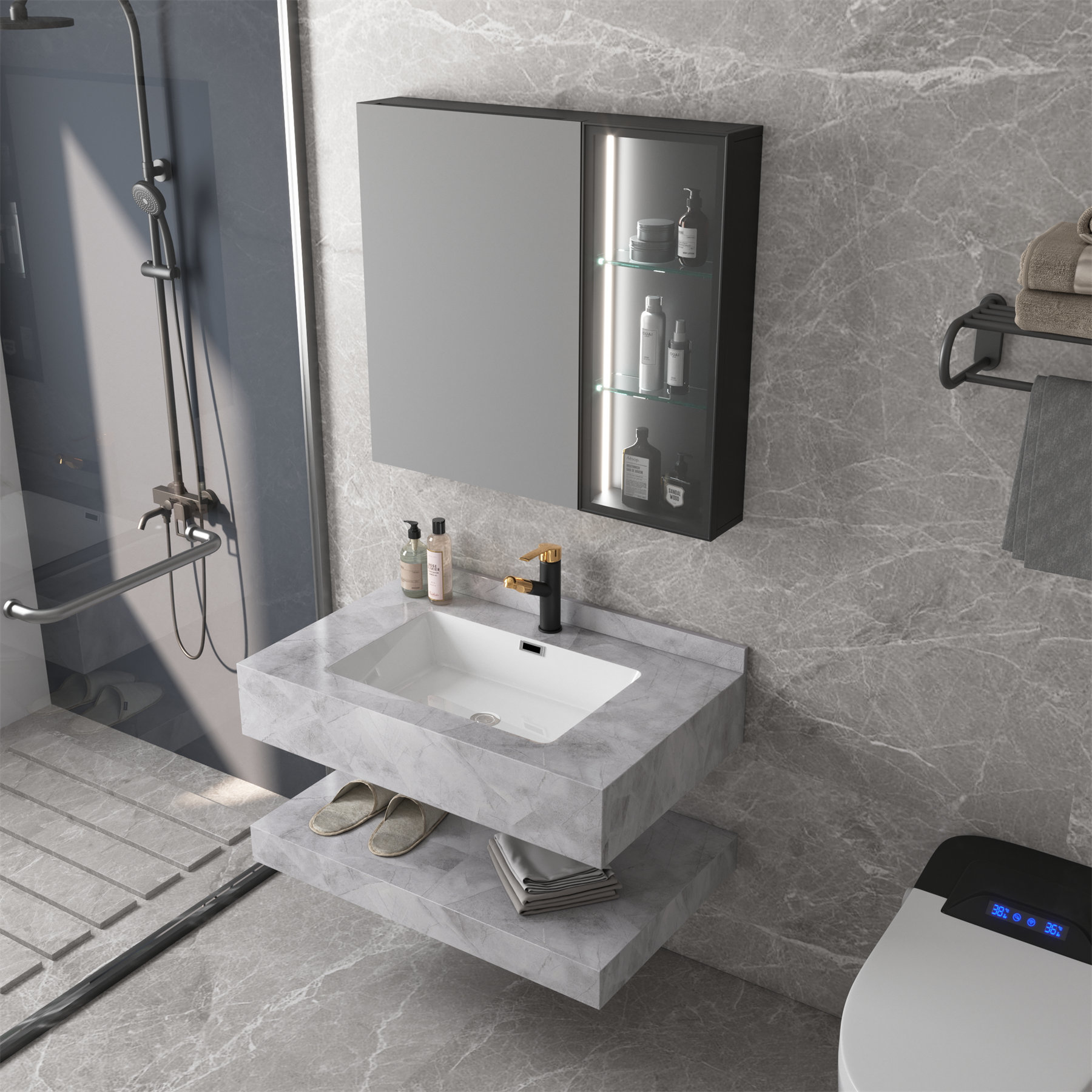 619-80 Intelligent Mirror Cabinet