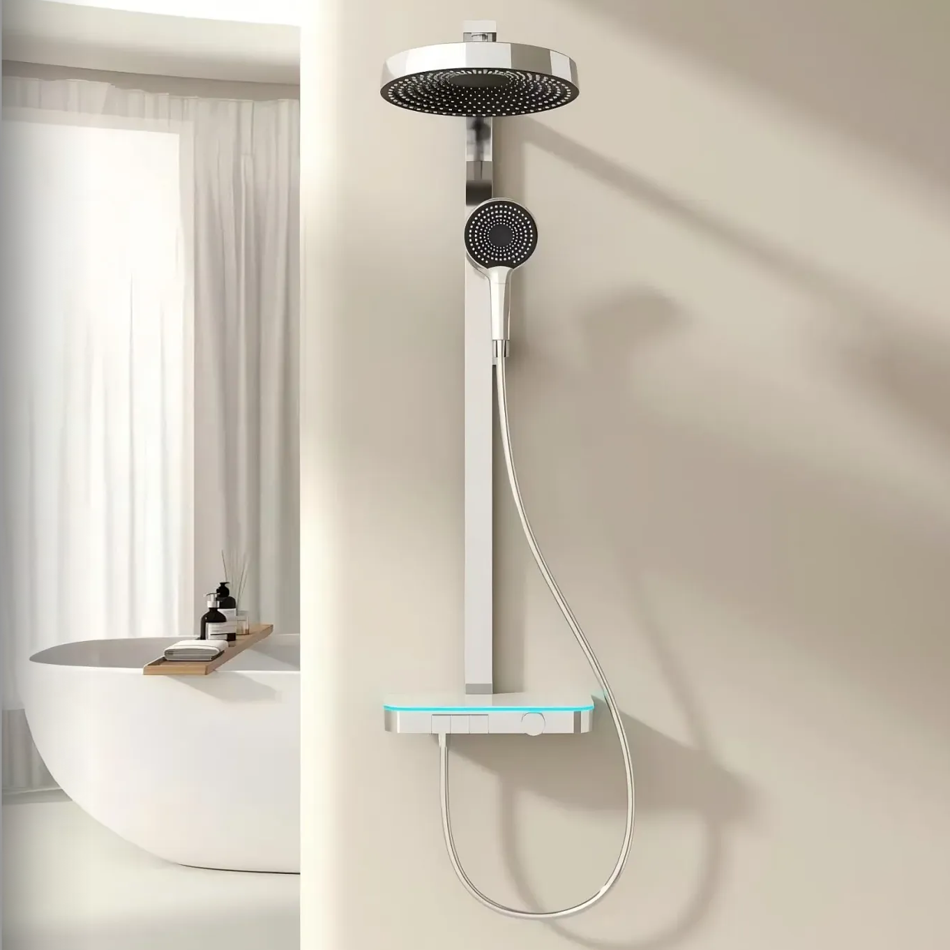 KASI Factory direct SUS 304 Stainless Steel Bathroom Thermostatic Shower
