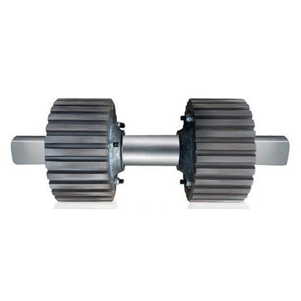 Flat die feed roller