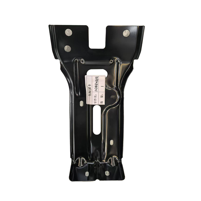 Headlight crossbeam reinforcement plate