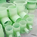 Fiberglass hand-layup pipe fittings