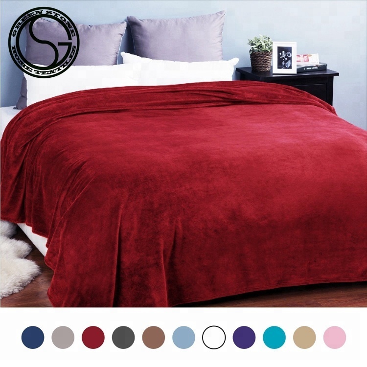 Cheap Colored Dyed Blanket from China manufacturer